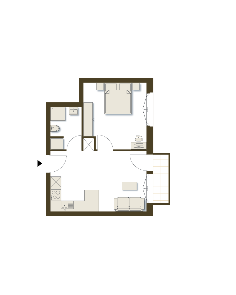 12| type loft, orientation Est - Rez 