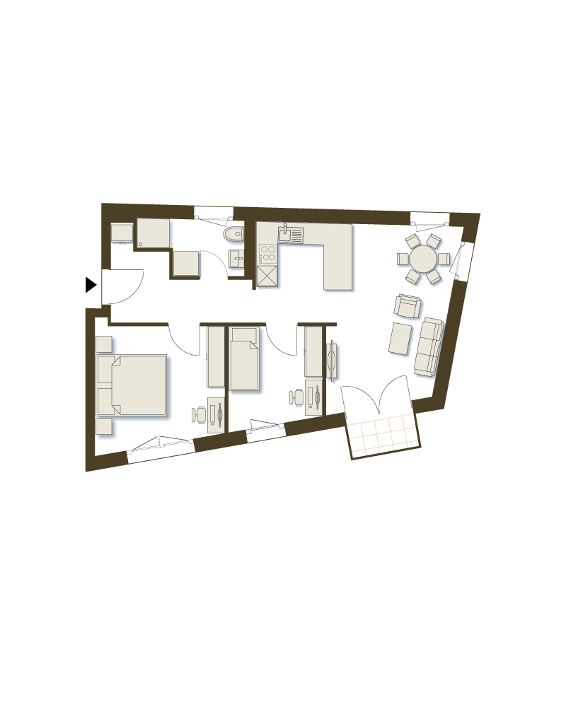 14| type loft, orientation Sud - Rez 